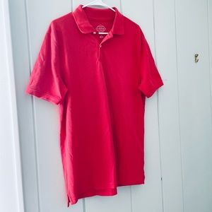 NWOT St. John’s Bay Light Red Legacy Polo Shirt / M
